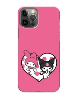 Чохол для iPhone 12 Pro з картинкою «Kuromi та My Melody»