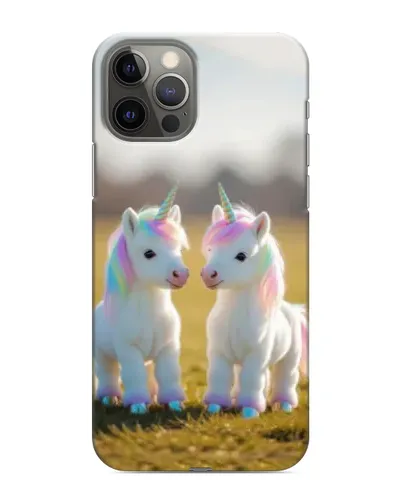 Чохол для iPhone 12 Pro з картинкою «Пара єдинорогів»