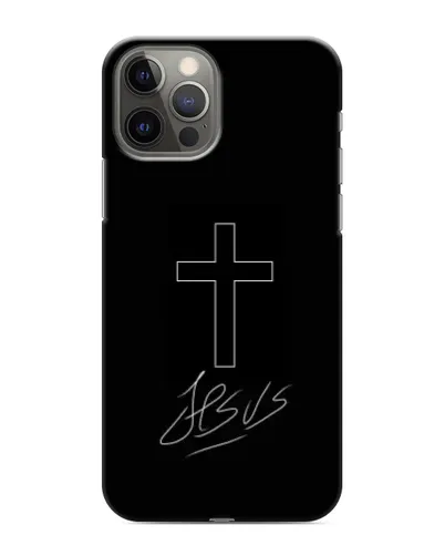 Чохол для iPhone 12 Pro з картинкою «Графічний хрест Jesus» Чохол для iPhone 12 Pro з картинкою «Графічний хрест Jesus»
