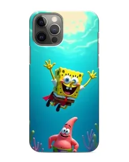 Чохол для iPhone 12 Pro з картинкою «Спанч Боб під водою»