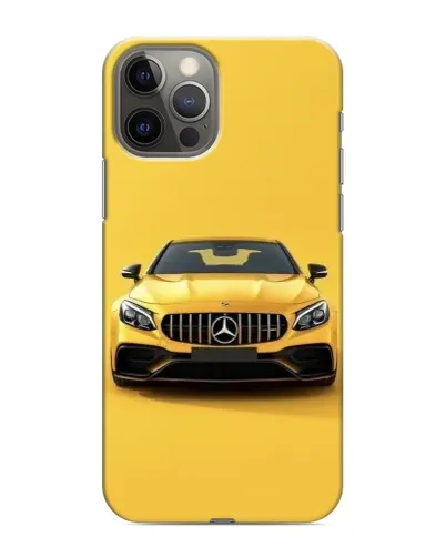 Чохол для iPhone 12 Pro з картинкою «Жовтий Mercedes GT»