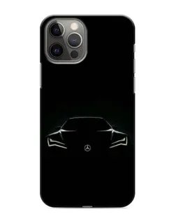 Чохол для iPhone 12 Pro з картинкою «Mercedes — силует авто»