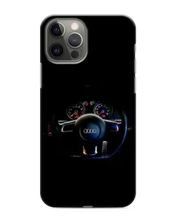 Чохол для iPhone 12 Pro з картинкою «Салон Audi — кермо»