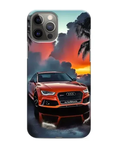 Чохол для iPhone 12 Pro з картинкою «Audi — захід сонця»