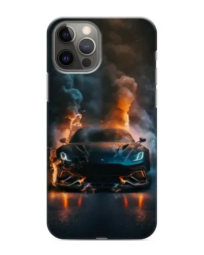 Чохол для iPhone 12 Pro з картинкою «Lamborghini димна естетика»