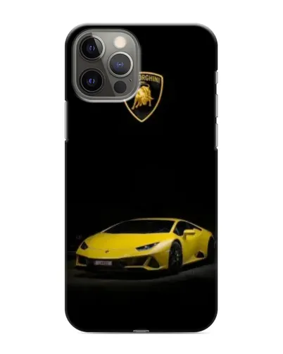Чохол для iPhone 12 Pro з картинкою «Lamborghini жовтий акцент»