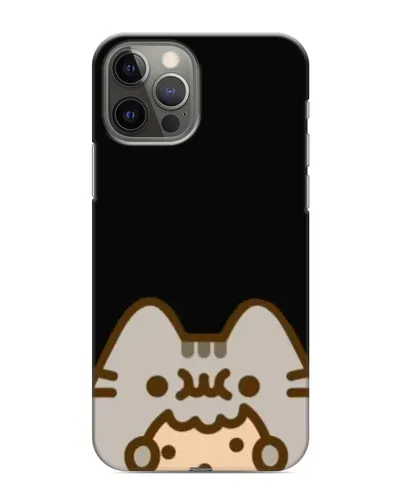 Чохол для iPhone 12 Pro з картинкою «Пушин на чорному»