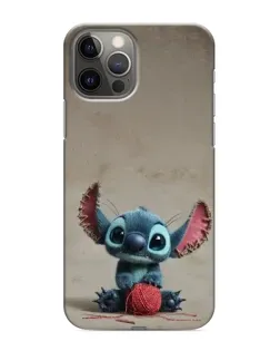 Чехол для iPhone 12 Pro с картинкой «Стич на коричневом фоне»