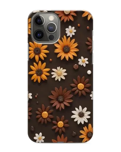 Чохол для iPhone 12 Pro з картинкою «Візерунок з маленьких соняшників»