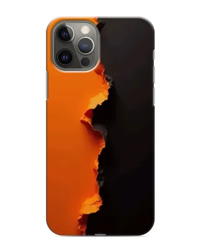 Чехол для iPhone 12 Pro с картинкой «Оранжевый разлом»