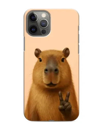 Чехол для iPhone 12 Pro с картинкой «Капибара виктория»