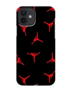 Чохол для iPhone 12 з картинкою «Jordan Red Pattern»