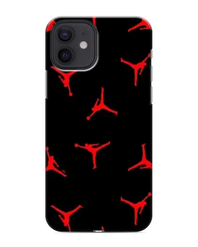 Чохол для iPhone 12 з картинкою «Jordan Red Pattern»
