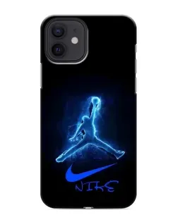Чохол для iPhone 12 з картинкою «Jordan Neon Blue»