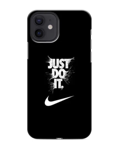 Чохол для iPhone 12 з картинкою «Текстовий принт Nike»