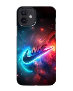 Чохол для iPhone 12 з картинкою «Вогняний логотип Nike»