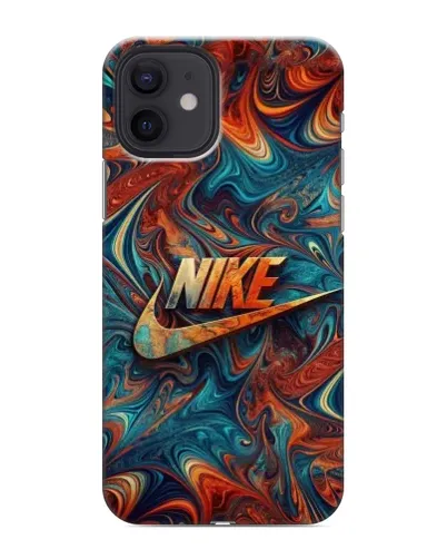 Чохол для iPhone 12 з картинкою «Nike в абстракції»