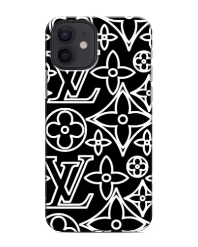 Чохол для iPhone 12 з картинкою «Чорно-білий візерунок LV» Чохол для iPhone 12 з картинкою «Чорно-білий візерунок LV»