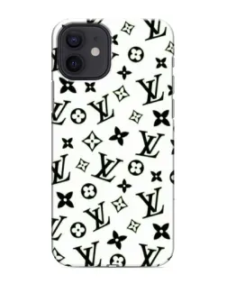 Чохол для iPhone 12 з картинкою «Монохромний хаос LV»