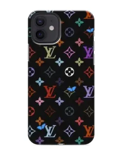 Чохол для iPhone 12 з картинкою «Кольорова монограма LV»