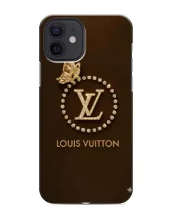 Чохол для iPhone 12 з картинкою «LV — золота печатка»