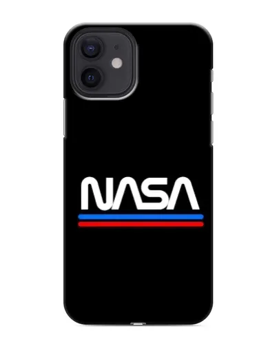 Чохол для iPhone 12 з картинкою «NASA — класика Red Blue»
