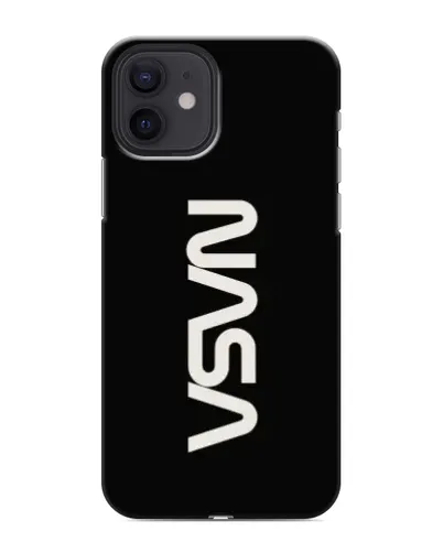 Чохол для iPhone 12 з картинкою «NASA — вертикальний логотип»
