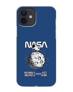 Чохол для iPhone 12 з картинкою «NASA — місячна місія»
