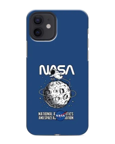 Чохол для iPhone 12 з картинкою «NASA — місячна місія»