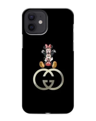 Чохол для iPhone 12 з картинкою «Мінні Маус на лого»