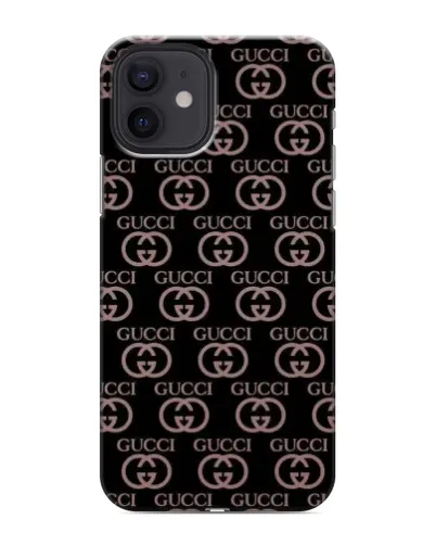 Чохол для iPhone 12 з картинкою «Класична монограма Gucci»
