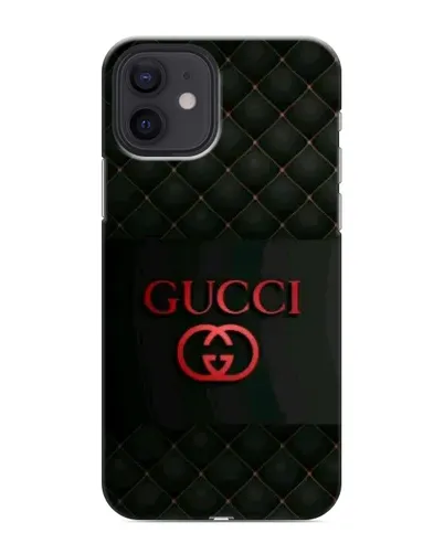 Чохол для iPhone 12 з картинкою «Gucci — стьобаний чорний»