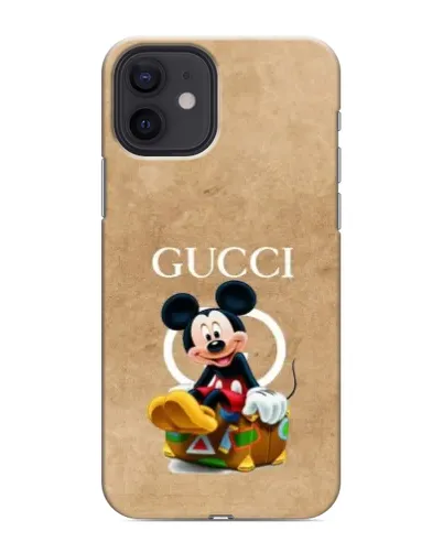 Чохол для iPhone 12 з картинкою «Міккі Маус Gucci — крафт»