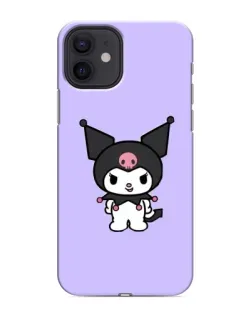 Чохол для iPhone 12 з картинкою «Kuromi — ніжний фіолетовий»