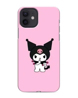 Чохол для iPhone 12 з картинкою «Kuromi — рожева ніжність»