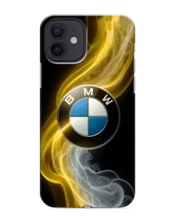 Чохол для iPhone 12 з картинкою «Золотистий дим BMW»