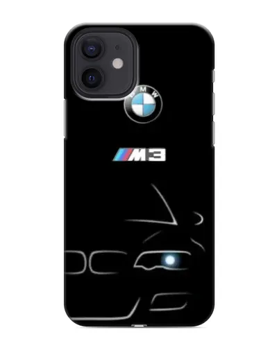 Чохол для iPhone 12 з картинкою «Мінімалістичний принт BMW M3»