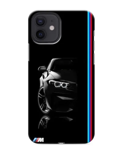Чохол для iPhone 12 з картинкою «Силует BMW в темряві»