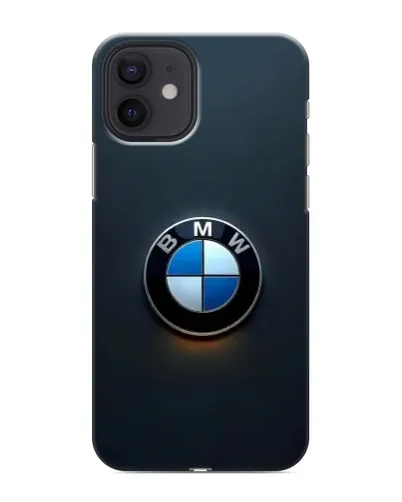 Чохол для iPhone 12 з картинкою «Логотип BMW — мінімалізм»
