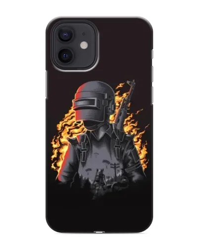 Чохол для iPhone 12 з картинкою «PUBG — вогняний силует»