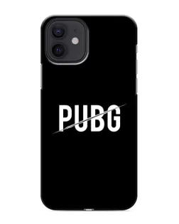 Чохол для iPhone 12 з картинкою «PUBG — білий логотип»