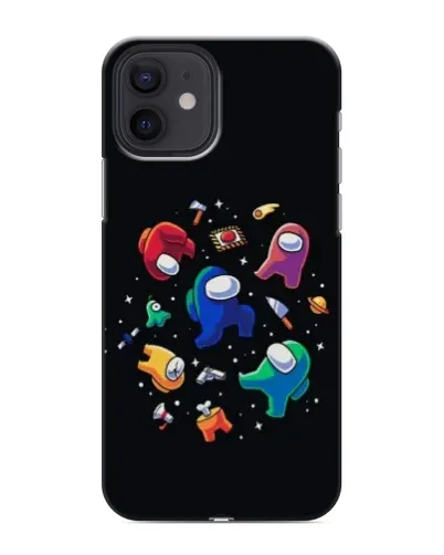 Чохол для iPhone 12 з картинкою «Among Us космос»