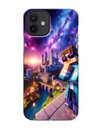 Чехол для iPhone 12 с картинкой «Стив и космос»