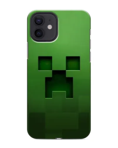 Чехол для iPhone 12 с картинкой «Крипер микро-дизайн»