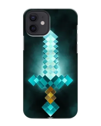 Чехол для iPhone 12 с картинкой «Алмазный меч неон»