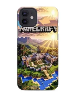 Чехол для iPhone 12 с картинкой «Minecraft панорама»
