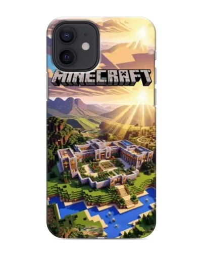 Чехол для iPhone 12 с картинкой «Minecraft панорама»