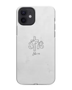 Чохол для iPhone 12 з картинкою «Івана 3:16 Хрест»