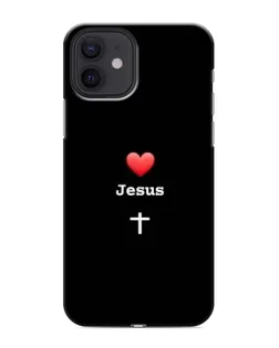 Чохол для iPhone 12 з картинкою «Серце - Jesus»