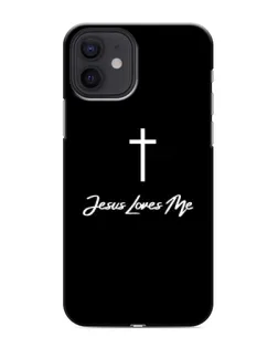 Чохол для iPhone 12 з картинкою «Ісус любить тебе»